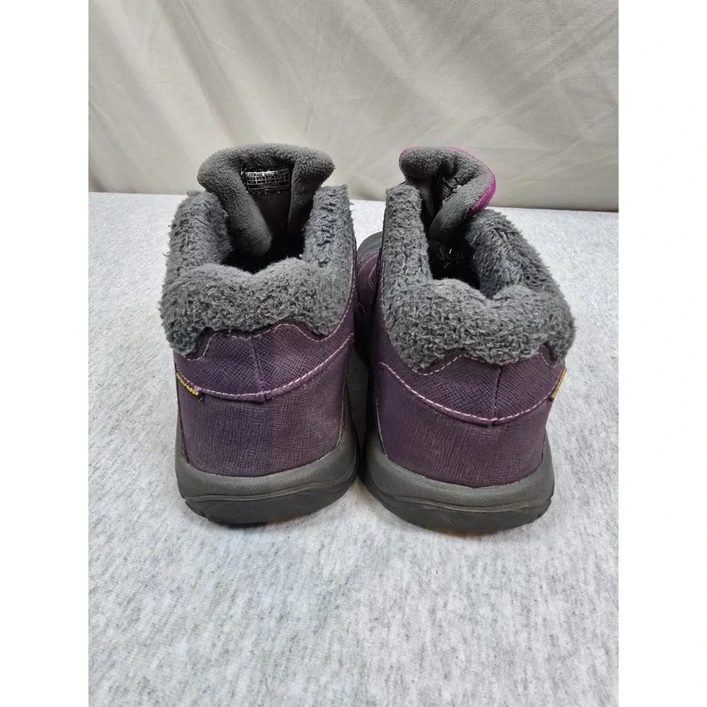 KEEN Kootenay WATERPROOF Youth Girls Size 2 Sherpa LINED Purple SNOW Boots